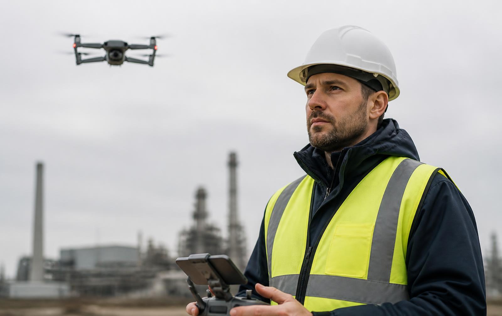 Piloot van Safe2Drone tijdens een missie